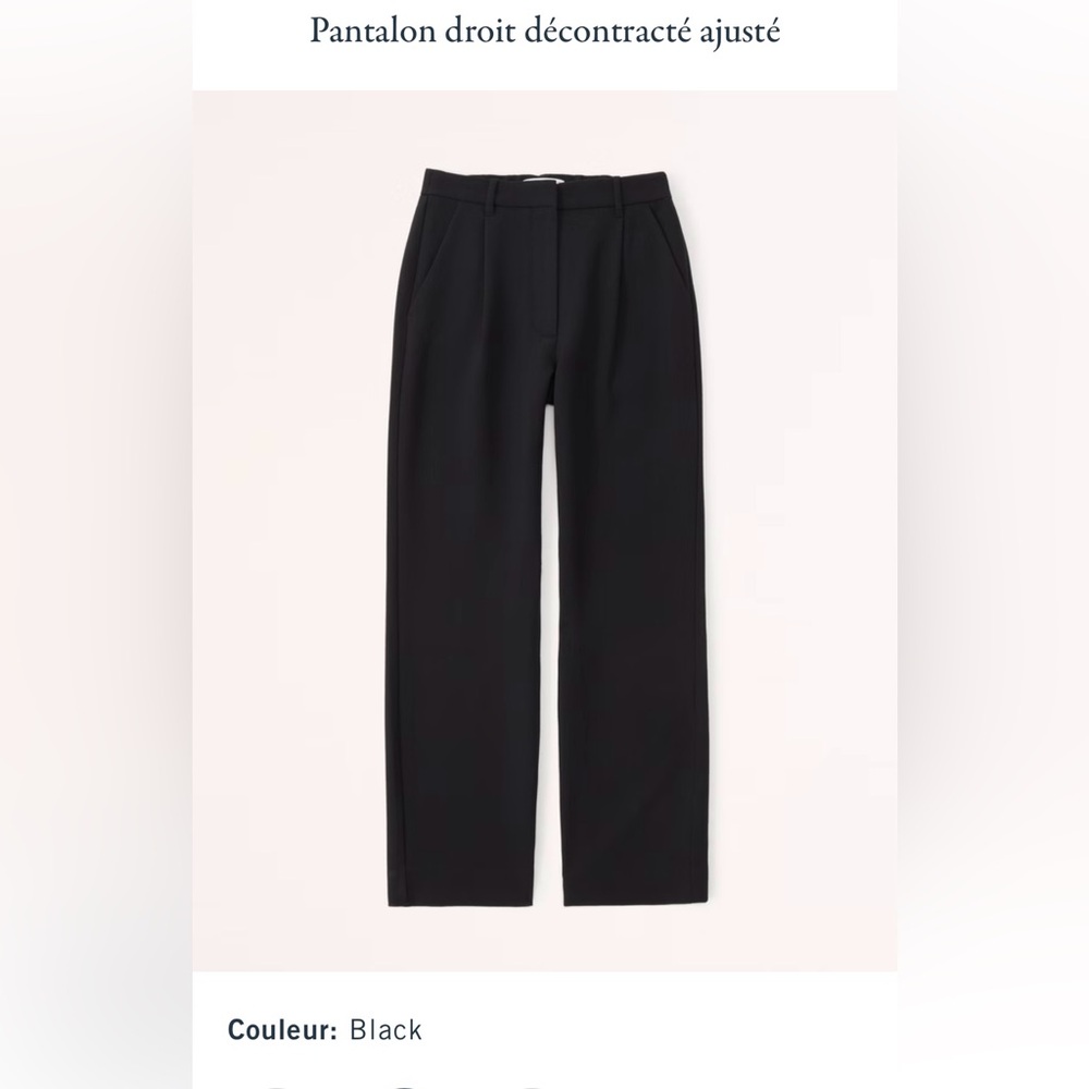 Tailored straight casual pants